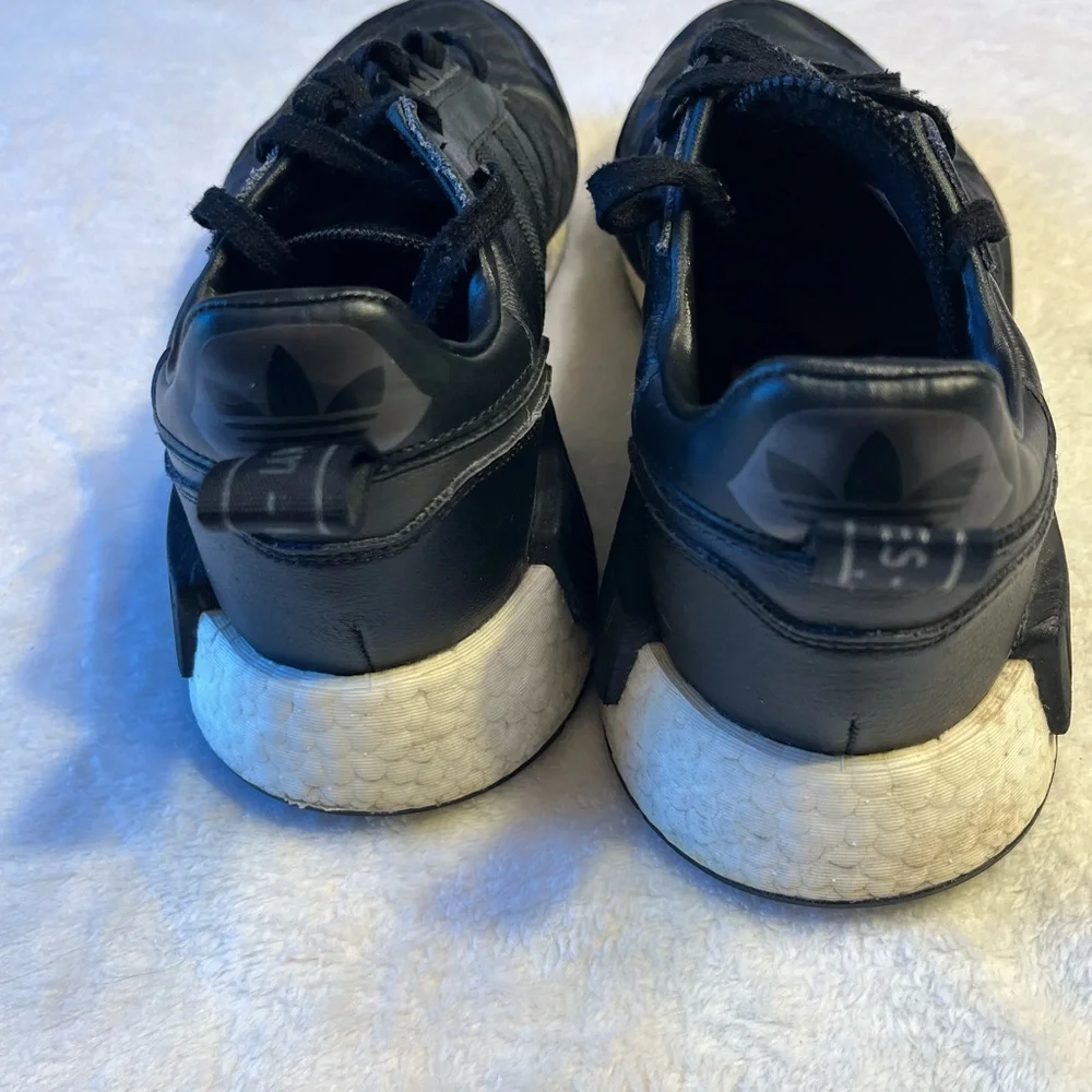 adidas Men’s Black Leather & Suede Low-Top Sneakers